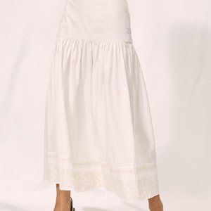 NWOT Aritzia Wilfred Palo Santo A-line Skirt- White